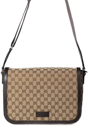 GUCCI Damen Canvas Crossbody Messenger Bag